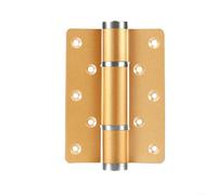 Aluminum Hydraulic Strut Hinge for Doors Offering Silent Closing Smooth Motion and Reliable Load Support Without Visible Hardware (gold)