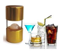 Aluminum Ice Ball Press - Professional Clear Ice Sphere Maker Kit for Home Bars and Bartenders