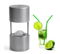 Aluminum Ice Ball Press - Professional Clear Ice Sphere Maker Kit for Home Bars and Bartenders