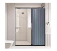 Aluminum Interior Folding Door, Commercial Magnetic Retractable Door No-Drilling, Indoor/Outdoor Mount for Front Door Replacement(150x65 cm)