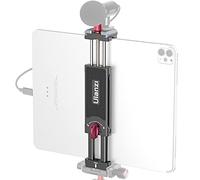 Aluminum iPad Tripod Holder Mount - U-pad III 7.9-12.9in Metal iPad Tripod Adapter w Cold Shoe 2 Acra Swiss QR Mount Adjustable Universal Tablet Clamp Video Recording for iPhone iPad Air Mini