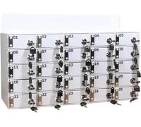 Aluminum Key Cabinet for Classrooms Offices & Gyms - Secure Storage Solution for Personal Items Space-Saving Design Ideal for Workplaces & Fitness Centers