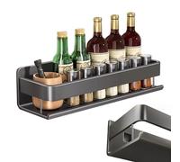 Aluminum Kitchen Wall Shelf - - Kitchen Utensils Hanging Shelf | Adhesive No Drill Metal Rack Cutlery Holder Organiser, Multi-Purpose Shelving Kitchen Racks Kitchen Shelf Kitchen Cabinet P