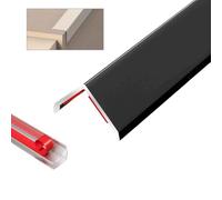 Aluminum L Molding Corner Guards，Wall Corner Protector, 90-Degree Angle For Home,Office,Commercial Wall Protection, Self Adhesive Edge Trim(Black,2.5x80cm)