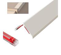 Aluminum L Molding Corner Guards，Wall Corner Protector, 90-Degree Angle For Home,Office,Commercial Wall Protection, Self Adhesive Edge Trim(Gray White,2.5x80cm)