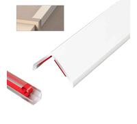 Aluminum L Molding Corner Guards，Wall Corner Protector, 90-Degree Angle For Home,Office,Commercial Wall Protection, Self Adhesive Edge Trim(Cream,2.5x80cm)