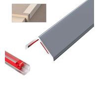 Aluminum L Molding Corner Guards，Wall Corner Protector, 90-Degree Angle For Home,Office,Commercial Wall Protection, Self Adhesive Edge Trim(Gray,2.5x80cm)