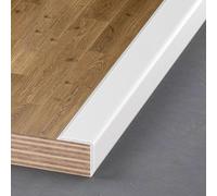 Aluminum L Molding Trim, Corner Strip Protector, Multiple Sizes, TMW Profiles, 100cm(White,0.6cm)