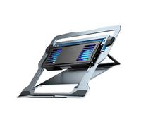 Aluminum Laptop Cooling Pad Gaming Laptop Coolers Quiet Cooling Fan Folding Bracket For Heights Stand Accessories Semiconductor Technology