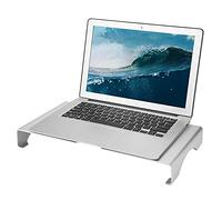 Aluminum Laptop Monitor Stand Adjustable Desk Riser Ergonomic Computer Stand for Home/Office nizer Shelf Space-Saving Design Compatible with All Laptops