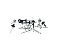 Aluminum Large Flange Pop Open Hollow Blind Rivets Cap Leaf Self-plugging Rivet Decoration Pull Nail (Size : 20Pcs (M5 Black), Color 13mm)