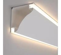 Aluminum LED Light Channel Trim | Multicolor Multiple Sizes Ceiling Wall Corner Indirect Lighting(A,750 cm(24.6 ft))