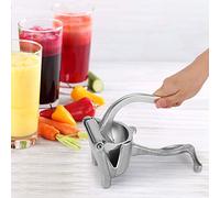 Aluminum Lemon Squeezer Manual Orange Juicer with Anti-Drip Design Triangular Nozzle Portable Fruit Press for Effortless Filtering Juice Extraction