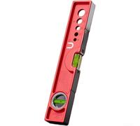 Aluminum Level Tool with Strong Magnet, High Accuracy Bubble Vial for Home Improvement and Construction Tasks, Red Finish(300mm)