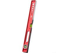 Aluminum Level Tool with Strong Magnet, High Accuracy Bubble Vial for Home Improvement and Construction Tasks, Red Finish(600mm)