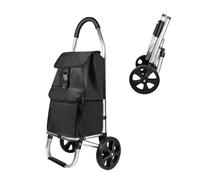 Aluminum Lightweight Shopping Trolley - 2 Swivel Wheels for Stair Climbing, 40L Detachable Waterproof Bag & Durable Aluminum Frame, Easy Fold Grocery Cart for Seniors