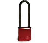 Aluminum Lockout Lock, 40mm x 119mm x 19mm, Red, Pack of 6