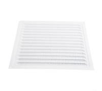 Aluminum Louver Vent Grille Cover, Square Air Duct Ventilation Screen for Wall Ceiling Openings, Indoor Outdoor Applications, White(300x300mm)