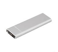 Aluminum M 2 SSD Enclosure with USB 3 1, Ideal for SATA Solid State Drives, Compact and Efficient Design (Black)