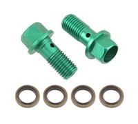 Aluminum M10x1.25mm Turbos Brake Line Banjo Bolt With Washers Single Banjo Bolt 32mm Length Brake Washer Kit