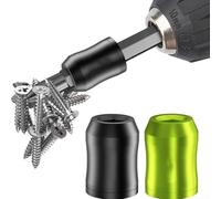 Aluminum Magnetic Screw Ring for 1/4 Inch For Hex Screwdrivers That Helps Maintain Screw Position During Bit Changes and Angle Adjustments (2-piece)