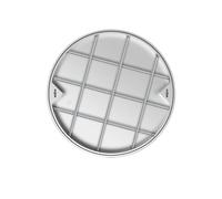 Aluminum Manhole Cover with Lifting Hook Circular Design Durable Alloy Flush Mounted Frame Silver Finish50x50x5cm Heavy Duty Access Lid