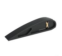 Aluminum Manual Sanding Block Sandpaper Holder for Woodworking Crafts Leather Carving Flat Curve Grinding Edge Polishing Tool 150mm Ergonomic Handle(A)