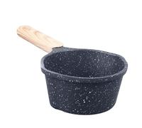 Aluminum Medical Stone Small Sauce Pan, Nonstick Kitchen for Frying Eggs Boiling Milk, with Wooden Handle, Compact Size