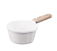 Aluminum Medical Stone Small Sauce Pan, Nonstick Kitchen for Frying Eggs Boiling Milk, with Wooden Handle, Compact Size