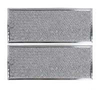 Aluminum Mesh Grease Filter for GE Microwave Ovens, Replacement Part W10208631, 2-Pack, Silver, 12.9 Xs 5.75 Xs 0.1 Inch, Compatible with Select For GE Countertop and