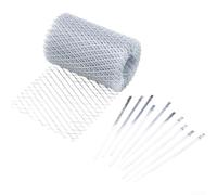 Aluminum Mesh Gutter Guard for For EAVE Protection with Fixation Accessories to Enhance Roof Gutter Performance (12.7 * 600cm)