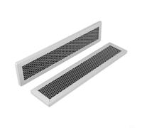 Aluminum Mesh Microwave Grease Filter 2PCS For GE JX81D | Robust aluminum mesh, grease particle collection, long-term durability, silver black finish, easy to clean