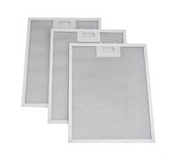 Aluminum Mesh Range Hood Filter 340x280mm Replacement Filters, 3PCS Cooker Hood Filter Metal Mesh for FHEE229SC9S FHEE26A9S OR908CXA, Kitchen Extractor Vent Grease Trap, Silver
