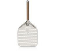 Aluminum Metal Pizza Peel - Pizza Paddle for Easy Storage| Pizza Spatula & Knife for Baking Pizza, Dough, Bread & Pastry| Ideal Pizza Gifts (Silver)