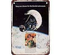 Aluminum Metal Sign Tin Signs 1966 Tang For Gemini Astronauts Construction Zone Safety Warning Business Signs Commer Metal Tin Sign 8X12 Inches