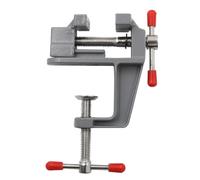 Aluminum Mini Bench Vise with 23 mm Jaw Opening, Compact Table Clamp for Woodworking, Hobby, Jewelry & Model Making - Mounts Up to 36 mm Thick Surfaces