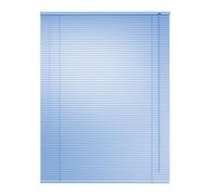 Aluminum Mini Blinds 1 Inch Slat Darkening Venetian Blind Horizontal Window Shades For Office Home Windows Custom Size, Cordless Blinds(Sky)