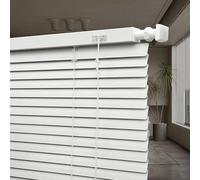 Aluminum Mini Blinds for Indoor Windows, 1" Metal Slat Darkening Venetian Blind No Tools No Drill Blackout Shades 60cm 80cm 100cm 120cm 160cm Custom Size, for Home Office Bathroom