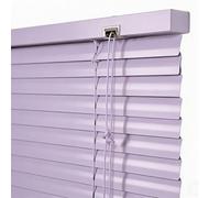 Aluminum Mini Blinds For Indoor Windows, 30 60 70 90 100 120 180 200 cm Horizontal Blinds, Venetian Blinds, 25 mm Blackout Shades For Bedroom Bathroom Office Custom Sizes(Purple)