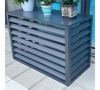 Aluminum Mini Split Air Conditer Cover - Weatherproof Heat Pump Protect for Winter, Gray Shield for Indoor/Outdoor Units, All-Season ili