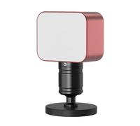 Aluminum Miniature LED Fill Light with 3 Color Temperatures Cold Shoe Mount for Camera Phone Vlog Photography Live Streaming Aluminum Camera Light