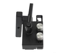 Aluminum Miter Track Stop for 19mm T-Slot | Sliding Limiter Block with Rotating Handle for Router Table Woodworking Jig Fixation | Black Left Short(Left Short)