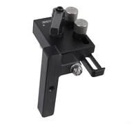 Aluminum Miter Track Stop for 19mm T-Slot | Sliding Limiter Block with Rotating Handle for Router Table Woodworking Jig Fixation | Black Left Short(Right Short)