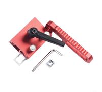 Aluminum Miter Track Stop with T Slot Design for Router Table Table Saw CNC Machine Fence Adjustable Flip Stop (Red)