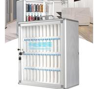 Aluminum Mobile Phone Storage Cabinet Wall-Mounted for 48 Phones Secure Cell Phone Locker Efficient Space-Saving Solution for Offices and Schools
