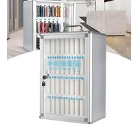 Aluminum Mobile Phone Storage Cabinet Wall-Mounted with 36 Slots for Cell Phones Secure Cellphone Locker for Offices Schools and Public Spaces