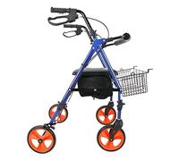 Aluminum Mobility Walking Aid ?Lightweight Folding Rollator Walking e ? Height Adjustable Elderly Walker Double The Comfort,