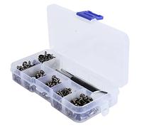 Aluminum Monk Head Rivets Kit with Installation Tools | Complete monk head rivet and screw set for leather craft costume making lightweight resistant aluminum alloy