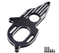Aluminum Motor Mount for Arrma Granite Mega Typhon/Big Rock/Senton 3S Outcast/Kraton 4S Models RC Car Monster Truck Buggy Replacement (Black)
