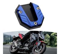 Aluminum Motorcycle Foot Support Board Designed to Expand Kickstand Footprint on Soft or Unstable Ground Surfaces (Blue)